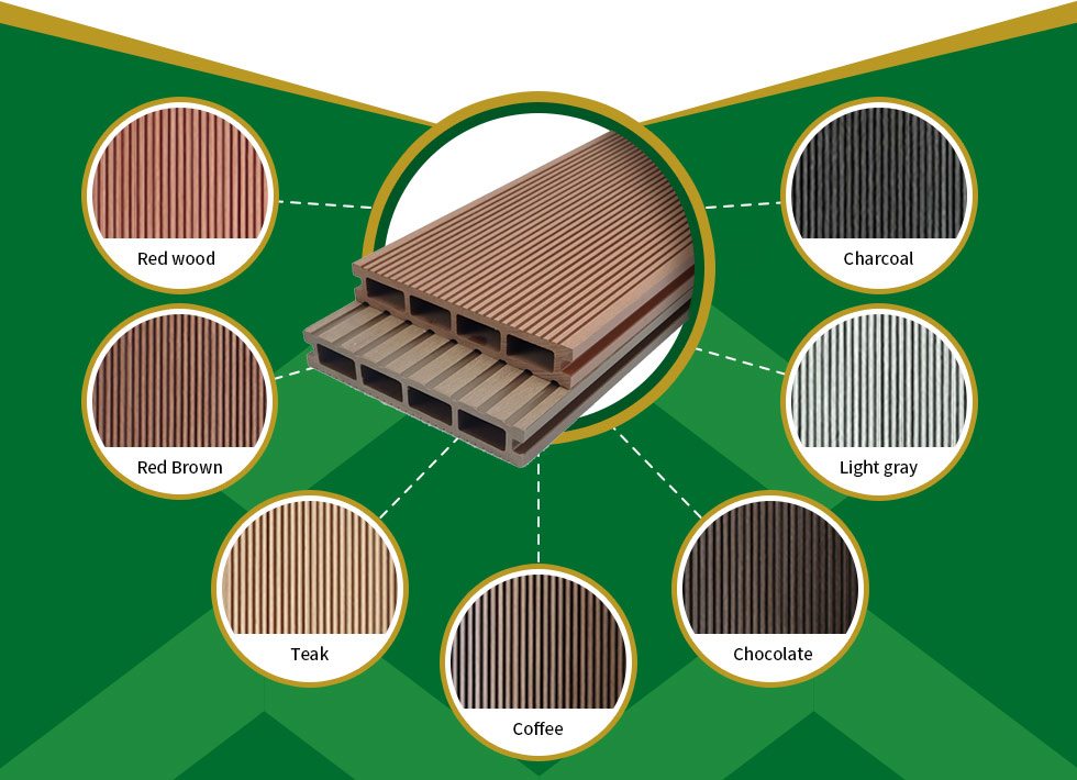 Straight grained square hole decking Straight grained square hole decking